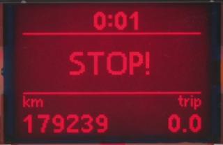 VW GOLF 5 TOURAN - LCD POLODOT display do tachometru (display)