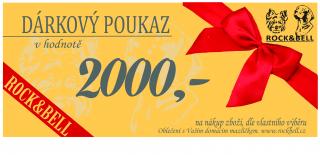 Dárkový poukaz v hodnotě 2000 Kč