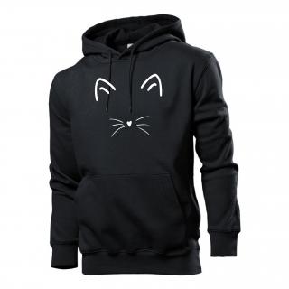 Mikina s potiskem Cat Face