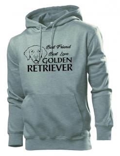 Mikina s potiskem Golden retriever best friend