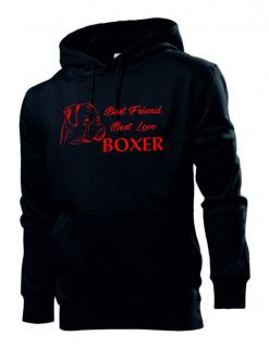 Mikina s potiskem Německý Boxer best friend