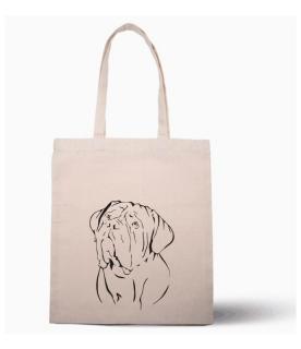 Nákupní taška s potiskem hlava French Mastiff