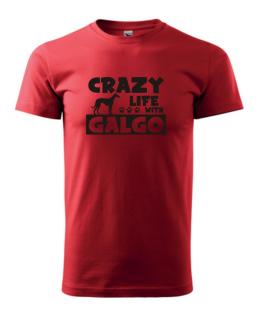 Tričko s potiskem Crazy Galgo