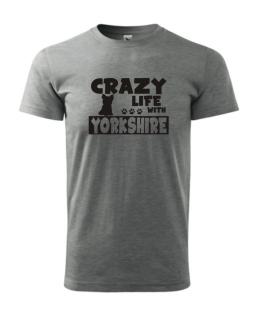 Tričko s potiskem Crazy Yorkshire