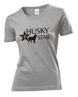 Tričko s potiskem Husky star