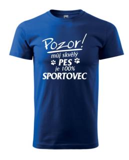 Tričko s potiskem Můj skvělý pes je sportovec