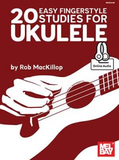 20 Easy Fingerstyle Studies for Ukulele (Tab, noty a audio)