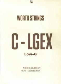 4. Struna na tenor ukulele WORTH CLEAR C-LGEX Low G (Silnější struna na tenor ukulele Low G)