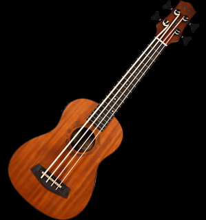 Basová ukulele Flight DUBS Bass s pouzdrem (Mahaganová překližka, basová ukulele)
