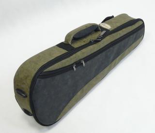 Delux kufr na koncertní ukulele OHANA OCS-24BO (Černé a olivové měkký kufr na koncertní ukulele - 25mm polstáření)