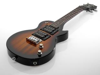 Gibson Les Paul sopránové elektro ukulele RISA UKELP363TS (Tobacco burst "Gibson" ukulele - Německá výroba)
