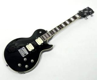 Gibson Les Paul tenor elektro ukulele RISA UKELP432BK (Černé "Gibson" ukulele - Německá výroba)