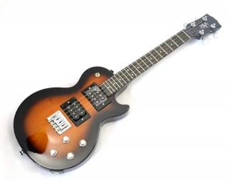 Gibson Les Paul tenor elektro ukulele RISA UKELP432TS (Tobacco burst "Gibson" ukulele - Německá výroba)