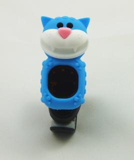 Klipová ladičká SWIFF B72 BL kočka modrá (Modrá kočka chromatická ladička na kytaru, ukulele, basu i housle.)