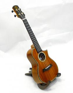 Koncertní elektroakustické ukulele ISUZI ASA-1CEQ Akacia (Celomasivní akacia koncertní EQ ukulele s pouzdrem)