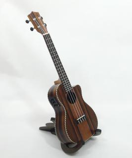 Koncertní elektroakustické ukulele Koki´o U-LEBLEB-C-CE Eben (Ebenové koncertní elektroakustické ukulele s pouzdrem)