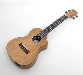 Koncertní elektroakustické ukulele Koki´o U-LMHLMH-CE-C Mahagon (Mahagonové koncertní ukulele se snímačem a pouzdrem)