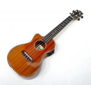 Koncertní elektroakustické ukulele OHANA CK-35GCE-LH Levoruké (Celomasivní mahagonové tenor s snímačem)
