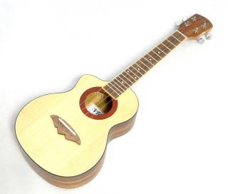 Koncertní levoruké ukulele VTAB CS-C50L Smrk a acacia (Smrkový masiv a akacia koncertní ukulele s pouzdrem)
