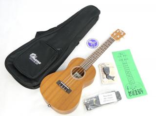 Koncertní ukulele balení OHANA CK-10 PACK (Hedvábní ukulele z mahagonové překližky, se všim všudy!)