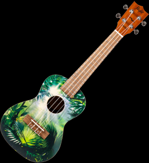 Koncertní ukulele FLIGHT AUC-33 Džungle (Art serie Flight koncertní ukulele s pouzdrem)