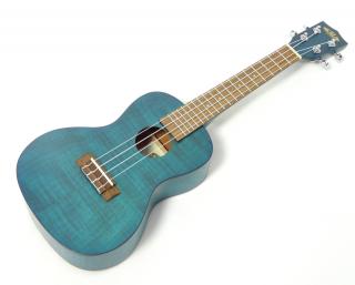 Koncertní ukulele KALA KA CEMB Modré (Modré, exotický mahagon koncertní ukulele s pouzdrem)