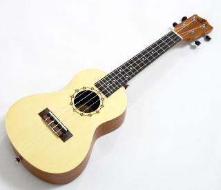 Koncertní ukulele Koki´o U-LSPLMH-C Smrk a mahagon (Smrk a mahagonové koncertní ukulele s pouzdrem)