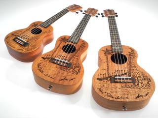 Koncertní ukulele KOKI´O U-PALAU-C (Mahagonové soprano ukulele s laser-designem)