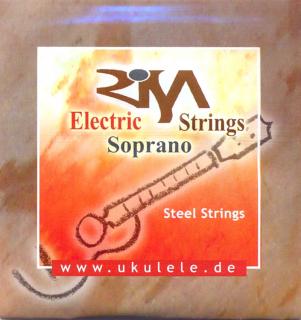Kovové struny na sopránové ukulele RISA High G (Ocelové struny na elektro soprano ukulele)