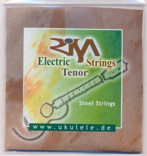 Kovové struny na tenor ukulele RISA High G (Ocelové struny na elektro tenor ukulele)