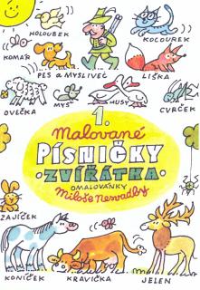 Malované písničky  1 - Zvířátka (Omalovánky Miloše Nesvadby pro děti s notami.)