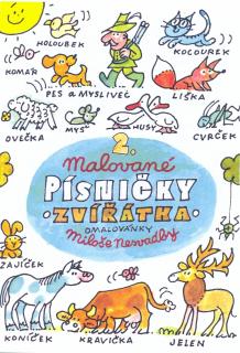 Malované písničky  2 - Zvířátka (Omalovánky Miloše Nesvadby pro děti s notami.)