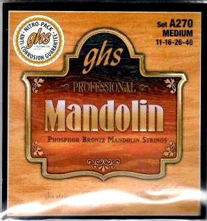Sada strun na mandolínu GHS A270 Medium (Medium professional 11-16-26-40)