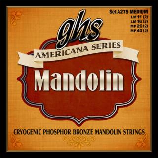 Sada strun na mandolínu GHS A275 Medium (Medium Light 11-16-26-40)