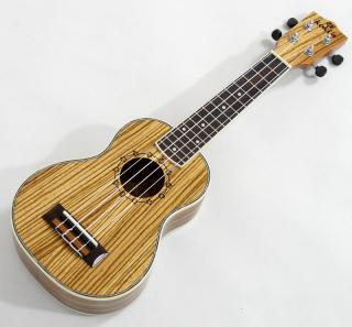 Sopánové ukulele Koki´o U-LZWLZW-S Zebrano (Zebrano soprano ukulele s pouzdrem)