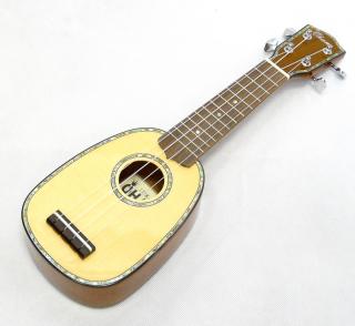 Sopraníssimo pineapple OHANA TTPK-70G Smrk a mahagon (Celomasivní nejmenší ukulele od Ohany)