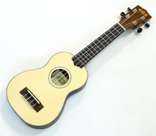 Sopránové cestovní ukulele Kala KA-SSTU-S Smrk  mahogan (Tenké soprano "travel" ukulele s pouzdrem)