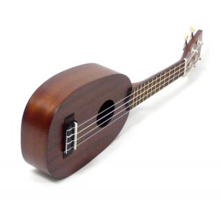 Sopránové pineapple ukulele MAKALA MK-P Mahagon (Mahagonové překližka - pineapple sopráno s futrálem)