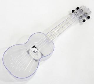 Sopránové ukulele KOKI´O průhledné umělohmotné (Celo-plástové soprano ukulele U-PLAST-TRA)