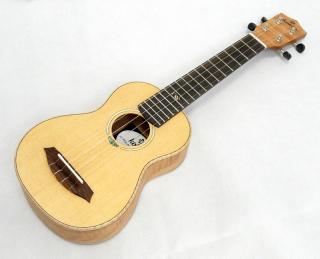Sopránové ukulele KOKI´O U-SSPLFM-S Smrk a javor (Polomasivni smrk a javor ukulele s pouzdrem)