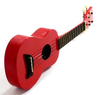 Sopránové ukulele Makala MK SD RD L Delfin levoruké (Soprano ukulele v červeném lesku pro začínající hráče)