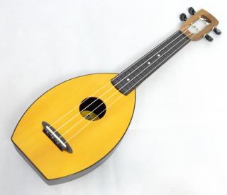 Sopranové ukulele MFC Magic Fluke Company Citrine (Žlutá "Blecha" Flea ukulele - Made in the USA)