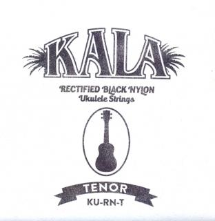 Struna na tenor ukulele KALA KU-RN-T GCEA (Černé struny na tenor ukulele GCEA - vysoké G)