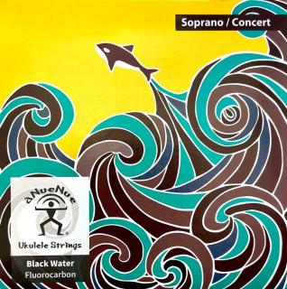 Struny aNueNue Blackwater Soprano / Koncert GCEA (Sada ukulele strun flourocarbon vysoké G - C  ladění)