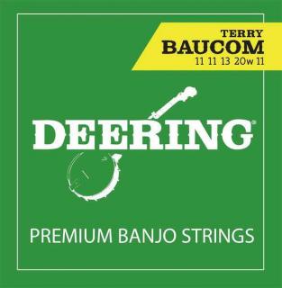Struny na 5. strunní banjo DEERING ST-TB Terry Baucom (Premiová sada strun - 5 string 11, 11, 13, 20w, 11)