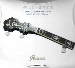Struny na 5. Strunní banjo IBANEZ  IBJS5 (.010/.012/.016/.023/.010)