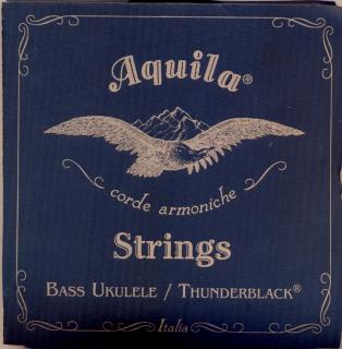 Struny na bassové ukulele AQUILA 140U Thnuderblack (Sasa černých struny na U-BASS)