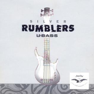 Struny na bassové ukulele KALA-STR-UB-RMBL-4AQ Silver Rumblers (Sada stříbrnýcg strun a U-BASS)