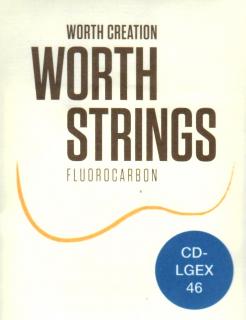 Struny na soprano  koncertní ukulele Worth CD-LGEX GCEA Low G (Worth Clears (Bezbarevné) tvrdí struny GCEA  Low G)