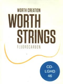 Struny na soprano  koncertní ukulele Worth CD-LGHD GCEA Low G (Worth Clears (Bezbarevné) tvrdí struny GCEA  Low G)